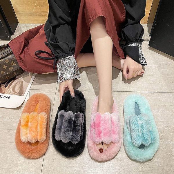 slippers 2021 thick-bottomed fur women's autumn winter style large size gradient home cotton, Black
slippers 2021 thick-bottomed fur women's autumn winter style large size gradient home cotton, Black