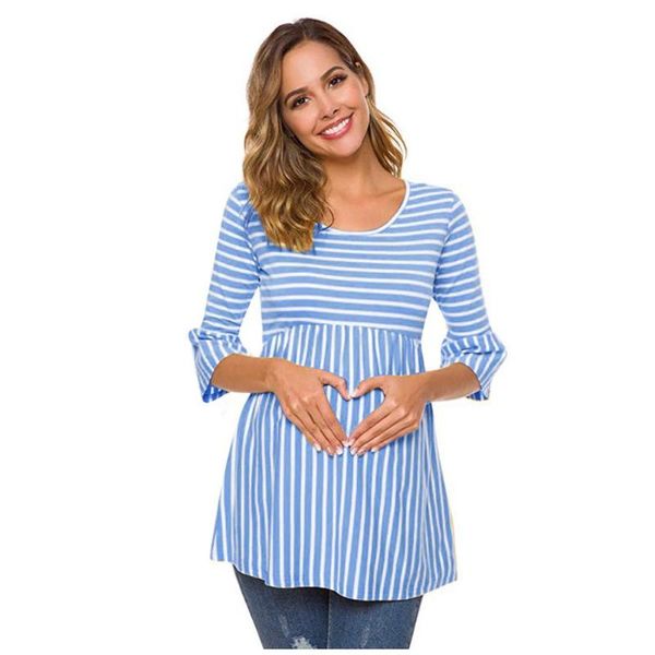 maternity & tees loose fashion spring and autumn striped sleeve t-shirt women, White
maternity & tees loose fashion spring and autumn striped sleeve t-shirt women, White