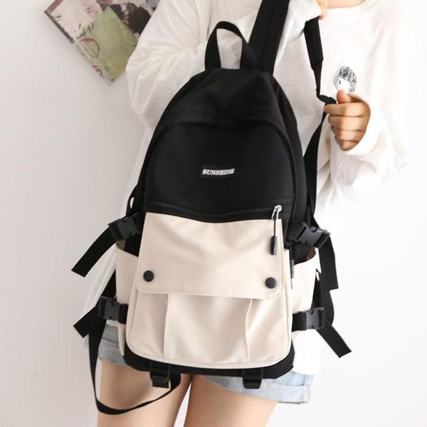 backpack teen junior high school bags for teenage girls women patchwork nylon student bookbags female schoolbag 2021
backpack teen junior high school bags for teenage girls women patchwork nylon student bookbags female schoolbag 2021