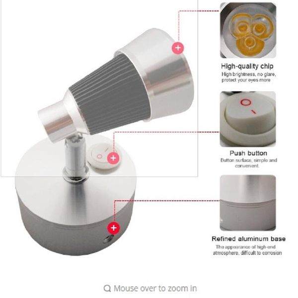 wall lamps 3w bedside book light 110v 220v 12v led round bottom cool white warm reading lamp aluminum shell with switch
wall lamps 3w bedside book light 110v 220v 12v led round bottom cool white warm reading lamp aluminum shell with switch