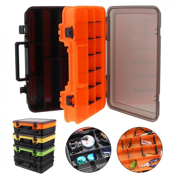 39cmx28cmx12cm multifunction double sided thicken portable large fishing tackle boxes reel line lure tool storage box accessories
39cmx28cmx12cm multifunction double sided thicken portable large fishing tackle boxes reel line lure tool storage box accessories