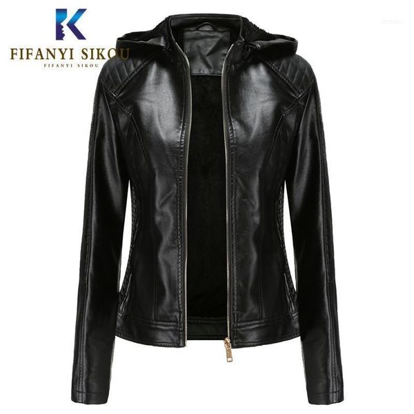 autumn winter women pu leather jacket woman black motorcycle hooded short coat plus size faux jackets thick warm outwear1
autumn winter women pu leather jacket woman black motorcycle hooded short coat plus size faux jackets thick warm outwear1