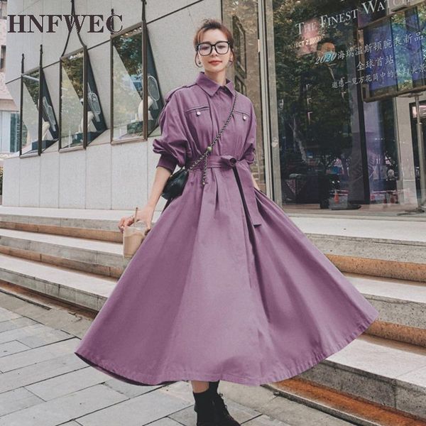 casual dresses autumn clothes famale turn-down collar fit and flare silhouette long with belt for women korean trendy v034, Black;gray
casual dresses autumn clothes famale turn-down collar fit and flare silhouette long with belt for women korean trendy v034, Black;gray