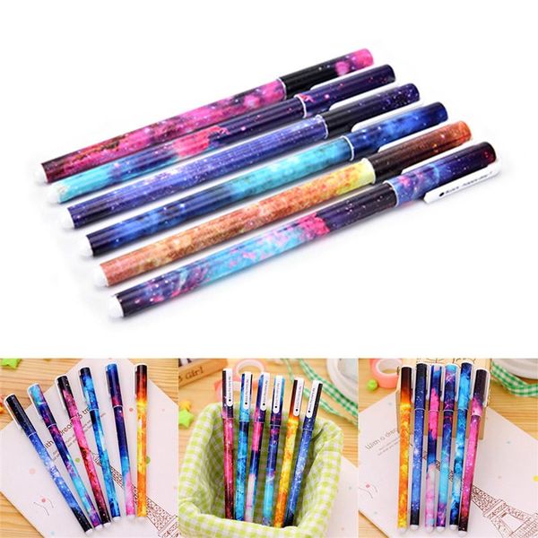 gel pens 6pcs / lot beautiful starry sky pattern and flower polka dot color pen for school office writing stationery
gel pens 6pcs / lot beautiful starry sky pattern and flower polka dot color pen for school office writing stationery