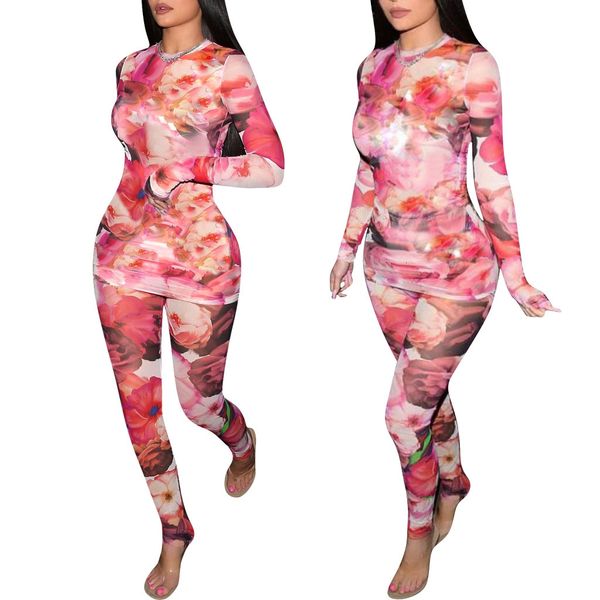 trendy flowers printing women long sleeves outfits for nightclub party o neck slim t shirt and ny pants two pieces sets, Gray
trendy flowers printing women long sleeves outfits for nightclub party o neck slim t shirt and ny pants two pieces sets, Gray