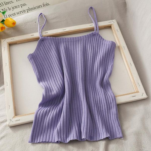 women's tanks & camis heliar women knitted purple spaghetti casual crop camisoles plain cute for 2021 summer, White
women's tanks & camis heliar women knitted purple spaghetti casual crop camisoles plain cute for 2021 summer, White