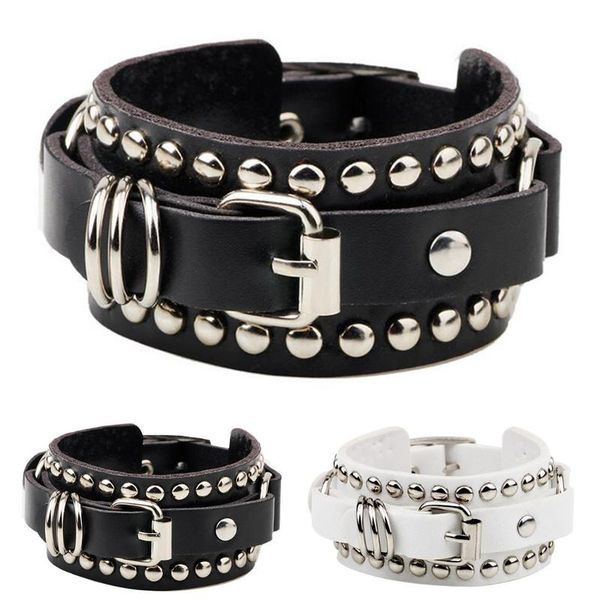 women men rivet bracelet punk cuff wristband fashion pu leather bangles jewelry accessories charm bracelets, Golden;silver
women men rivet bracelet punk cuff wristband fashion pu leather bangles jewelry accessories charm bracelets, Golden;silver