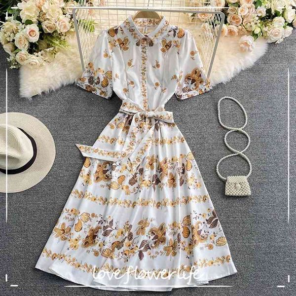 loveflowerlife summer casual floral print dress a line single breasted short with belt high waist mid-calf women dresses 210521, Black;gray
loveflowerlife summer casual floral print dress a line single breasted short with belt high waist mid-calf women dresses 210521, Black;gray