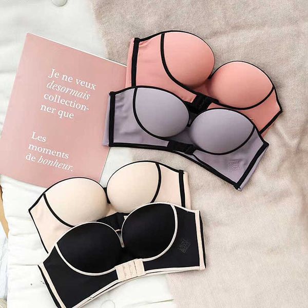 invisible bra women push up bras strapless lingerie backless front buckle brassiere comfort seamless bralette underwear #f 210623, Red;black
invisible bra women push up bras strapless lingerie backless front buckle brassiere comfort seamless bralette underwear #f 210623, Red;black