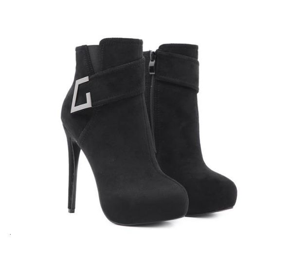 dress shoes botas martin decorativas de camurça com salto alto, mesa água botões e zÃper, novo design fashion beeq, Black
dress shoes botas martin decorativas de camurça com salto alto, mesa água botões e zÃper, novo design fashion beeq, Black
