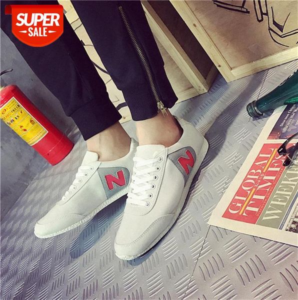 men's sports shoes, canvas casual lace-up running shoes #wg98