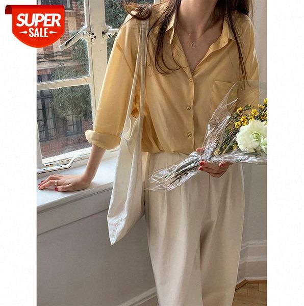 tg long-sleeved lapel shirt women lazy style loose casual pure color micro-through 13151 #wj40, Black;gray
tg long-sleeved lapel shirt women lazy style loose casual pure color micro-through 13151 #wj40, Black;gray