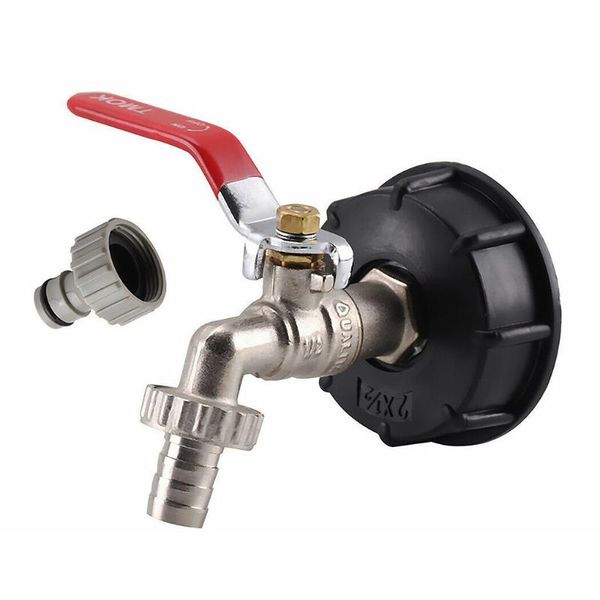 1pc ibc fuel tank connector garden water double faucet adapter tap valve fitting watering equipments
1pc ibc fuel tank connector garden water double faucet adapter tap valve fitting watering equipments