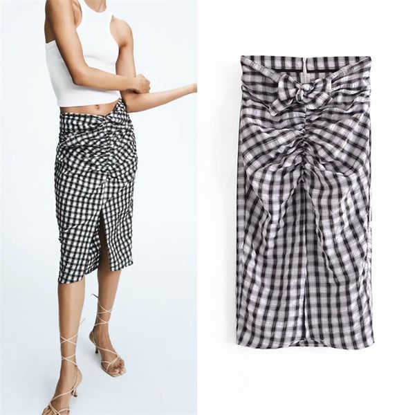 women summer plaid pleated skirts high waist fashion vintage street female split fork skirt clothing 210513, Black
women summer plaid pleated skirts high waist fashion vintage street female split fork skirt clothing 210513, Black