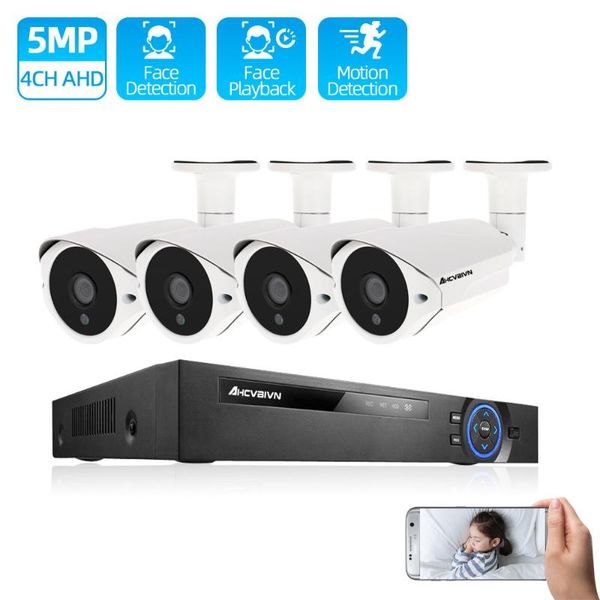 face record 5mp home video security system 6in1 h.265 dvr with 4pcs ultra hd waterproof surveillance camera cctv kit wireless kits
face record 5mp home video security system 6in1 h.265 dvr with 4pcs ultra hd waterproof surveillance camera cctv kit wireless kits