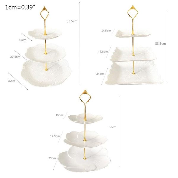 dishes & plates detachable cake stand european style 3 tier pastry cupcake fruit plate serving 50jd
dishes & plates detachable cake stand european style 3 tier pastry cupcake fruit plate serving 50jd