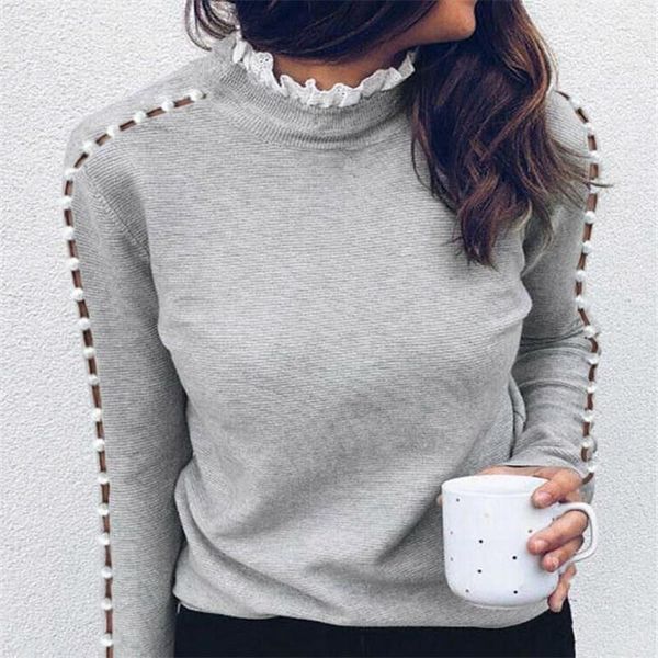 women's hoodies & sweatshirts 2021 arrival women long sleeve lace hollow turtleneck solid pearl ladies warm fall winter fashion casual, Black
women's hoodies & sweatshirts 2021 arrival women long sleeve lace hollow turtleneck solid pearl ladies warm fall winter fashion casual, Black
