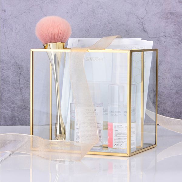 golden cosmetic storage box table deskfinishing glass plaid jewelry classification storage tray vase large-capacity dressing
golden cosmetic storage box table deskfinishing glass plaid jewelry classification storage tray vase large-capacity dressing