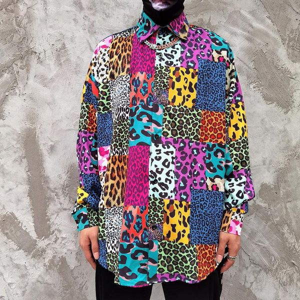 spring and autumn korean leopard plaid red supply brand long sleeve shirt men's women's loose fashion casual shirts, White;black
spring and autumn korean leopard plaid red supply brand long sleeve shirt men's women's loose fashion casual shirts, White;black