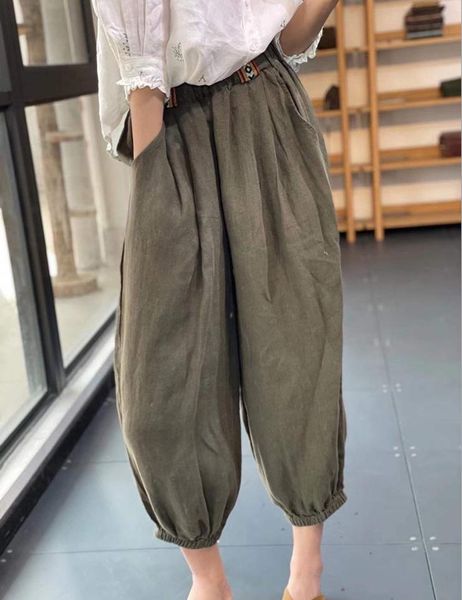 women's pants & capris women spring summer large size loose casual trousers elastic waist pocket vintage lantern, Black;white
women's pants & capris women spring summer large size loose casual trousers elastic waist pocket vintage lantern, Black;white