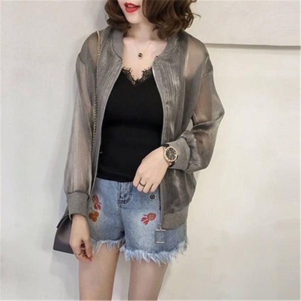 women's jackets women 2021 summer plus size 5xl jacket female sun protection coats long sleeve short casual loose outerwear zy5819, Black;brown
women's jackets women 2021 summer plus size 5xl jacket female sun protection coats long sleeve short casual loose outerwear zy5819, Black;brown