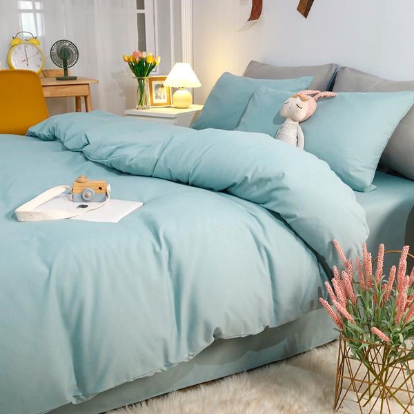 bedding sets lake blue minimalist fashion home textile duvet cover bed sheet pillow case single double king soft for set
bedding sets lake blue minimalist fashion home textile duvet cover bed sheet pillow case single double king soft for set