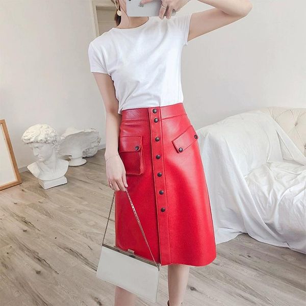 skirts genuine leather women with button red and black sheepskin midi pencil skirt 2021 fashion office ladies womens
skirts genuine leather women with button red and black sheepskin midi pencil skirt 2021 fashion office ladies womens