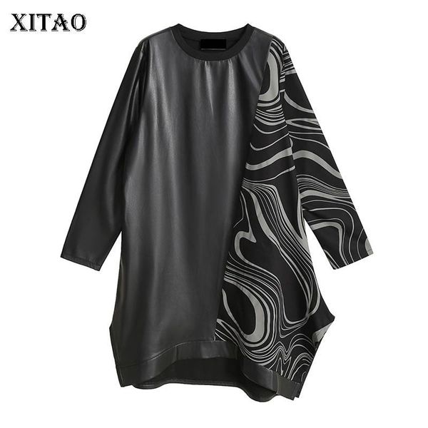 casual dresses xitao patchwork print pattern dress women 2021 winter fashion style temperament all match o neck clothes zxr1018, Black;gray
casual dresses xitao patchwork print pattern dress women 2021 winter fashion style temperament all match o neck clothes zxr1018, Black;gray