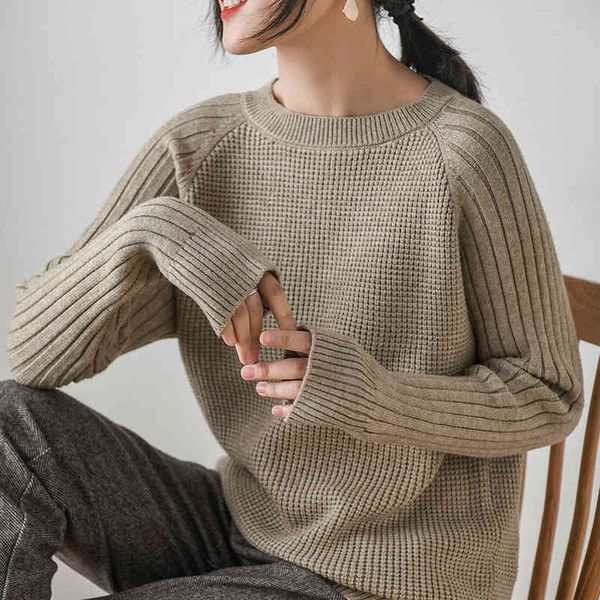 sweaters 2021 winter o-neck 100% cashmere and wool thickening lazy loose sweater women plus size korean pullover fashion, White;black
sweaters 2021 winter o-neck 100% cashmere and wool thickening lazy loose sweater women plus size korean pullover fashion, White;black