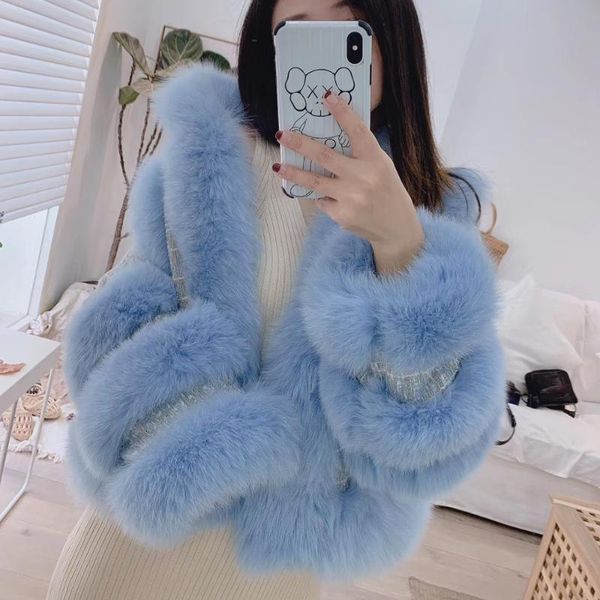 women's fur & faux real 2021 fashion winter coat women elegant thick warm jackets coats luxury clothing, Black
women's fur & faux real 2021 fashion winter coat women elegant thick warm jackets coats luxury clothing, Black