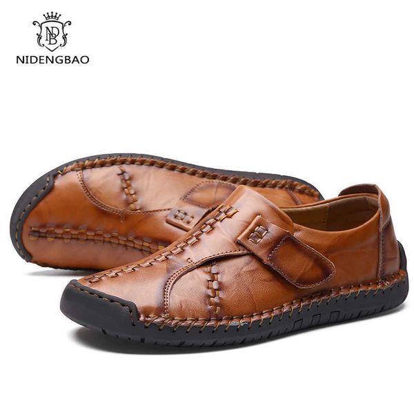 men shoes leather loafers hand-stitched casual soft breathable flats moccasins driving 210619, Black
men shoes leather loafers hand-stitched casual soft breathable flats moccasins driving 210619, Black