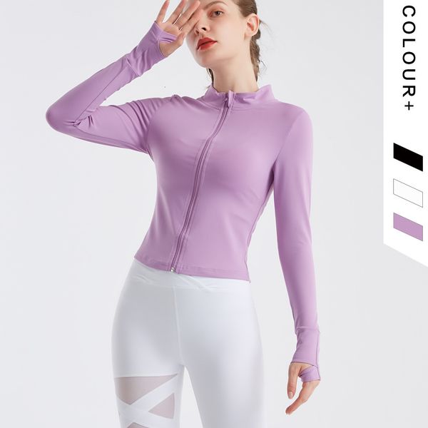 women's t-shirt women's autumn outdoor running tights yoga mat zipper high neck fitns long sleeve et, White
women's t-shirt women's autumn outdoor running tights yoga mat zipper high neck fitns long sleeve et, White