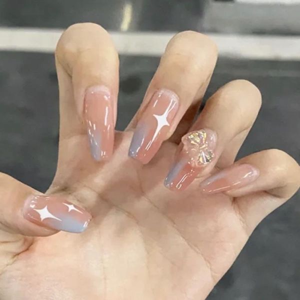false nails 24pcs four-pointed star nail patch glue type removable long paragraph fashion manicure save time cin6 899, Red;gold
false nails 24pcs four-pointed star nail patch glue type removable long paragraph fashion manicure save time cin6 899, Red;gold
