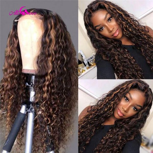 ali coco highlight 2 30 kinky curly lace front wigs transparent brazilian human hair pre plucked remy wig1, Black;brown
ali coco highlight 2 30 kinky curly lace front wigs transparent brazilian human hair pre plucked remy wig1, Black;brown