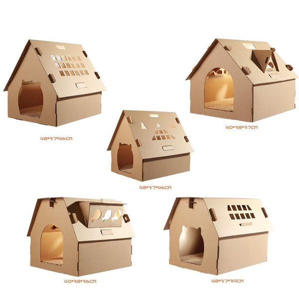 cat house carton box diy scratch board pet kitten have small window indoor self assembly corrugated paper toys supplies beds & furniture
cat house carton box diy scratch board pet kitten have small window indoor self assembly corrugated paper toys supplies beds & furniture