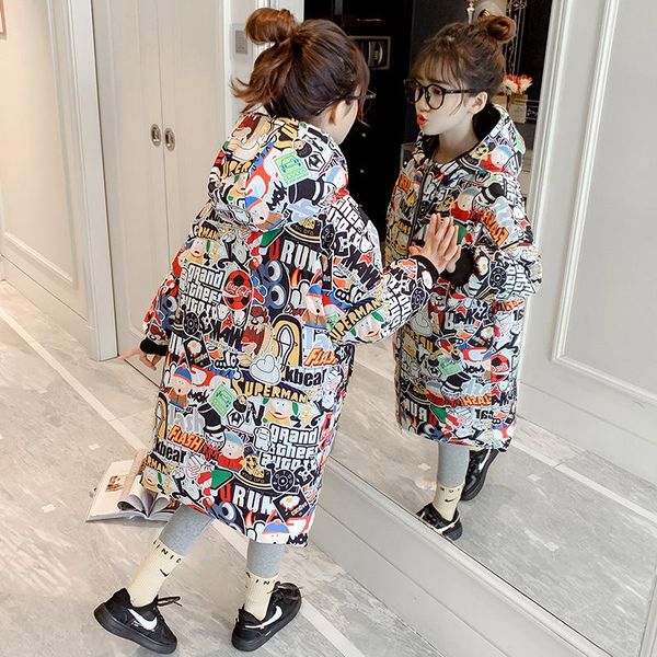 down coat thicken warm winter girls hooded zippers pocket long outerwear jackets children fashion print puffer jacket 3-12 yrs, Blue;gray
down coat thicken warm winter girls hooded zippers pocket long outerwear jackets children fashion print puffer jacket 3-12 yrs, Blue;gray