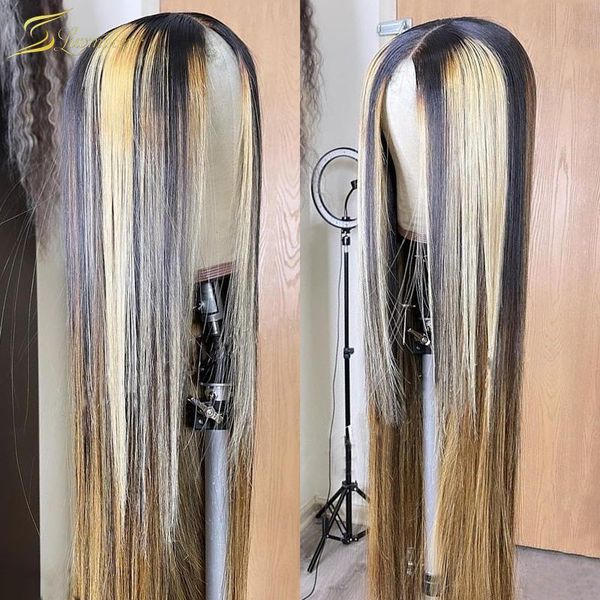 lace wigs highlight long straight honey blonde colored wig brazilian natural hd transparent human hair for black women prepluked, Black;brown
lace wigs highlight long straight honey blonde colored wig brazilian natural hd transparent human hair for black women prepluked, Black;brown