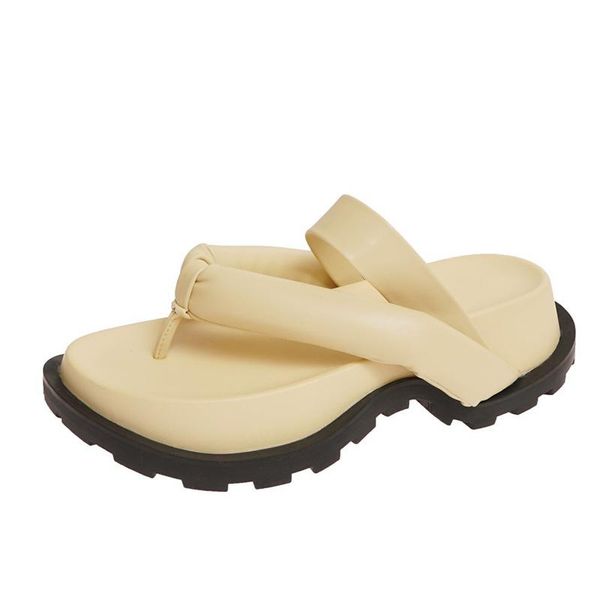 clip toe thick platform slippers women casual summer beach flip flops woman non slip outdoor rome sandals d097, Black
clip toe thick platform slippers women casual summer beach flip flops woman non slip outdoor rome sandals d097, Black