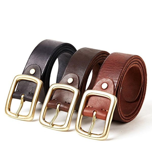 fashion pure cow leather wash copper buckle belt men's stitch cowhide belts, Black;brown
fashion pure cow leather wash copper buckle belt men's stitch cowhide belts, Black;brown