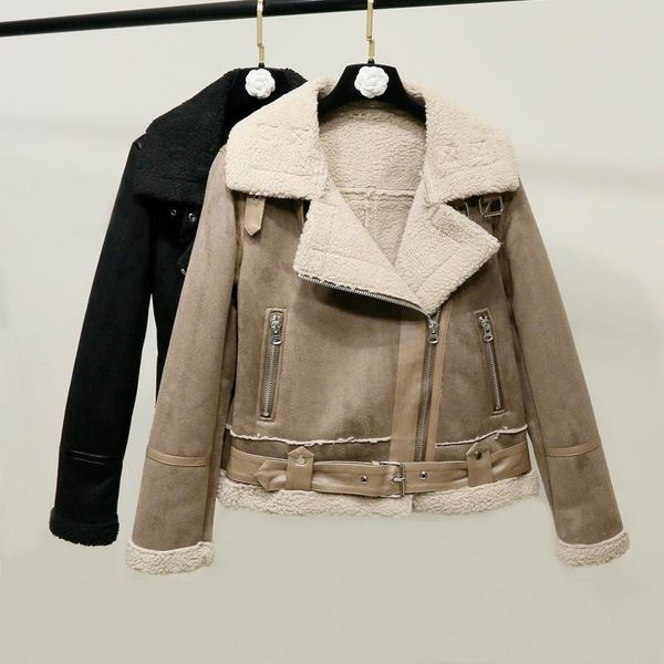 women's jackets aibeauty winter women casual warm loose faux leather motor outwear suede lambswool biker vintage coat sashes, Black;brown
women's jackets aibeauty winter women casual warm loose faux leather motor outwear suede lambswool biker vintage coat sashes, Black;brown