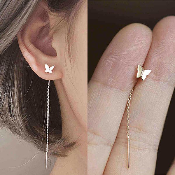 long tassel butterfly drop earrings silver color 2020 fashion hanging women earrings summer jewelry girls party gift, Golden
long tassel butterfly drop earrings silver color 2020 fashion hanging women earrings summer jewelry girls party gift, Golden