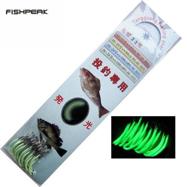 fishing hooks fishpeak 12-18# 30pcs/sets luminous hook with line barbed tackle accessories steel pesca
fishing hooks fishpeak 12-18# 30pcs/sets luminous hook with line barbed tackle accessories steel pesca