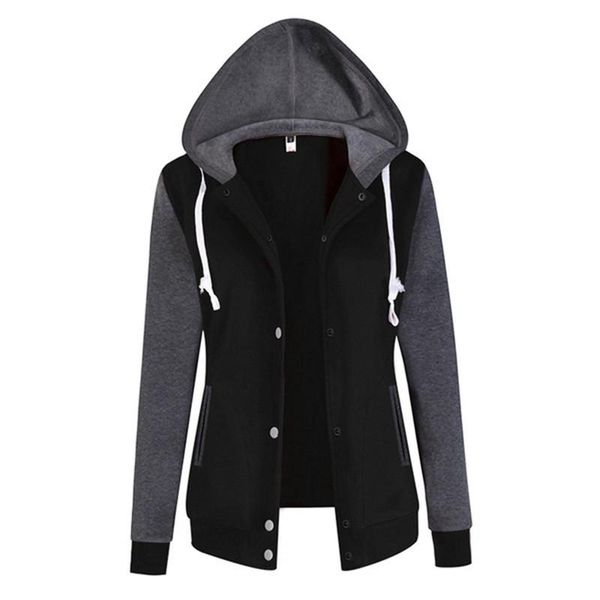 women's hoodies & sweatshirts autumn winter warm hooded sweatshirt fashion splicing sleeve loose pullover jumper size s-xl nq835240, Black
women's hoodies & sweatshirts autumn winter warm hooded sweatshirt fashion splicing sleeve loose pullover jumper size s-xl nq835240, Black
