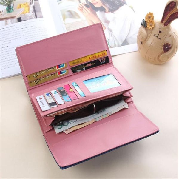 wallets women unistyle fashion retro matte stitching wallet long purse clutch casual hasp handbag pu solid, Red;black
wallets women unistyle fashion retro matte stitching wallet long purse clutch casual hasp handbag pu solid, Red;black