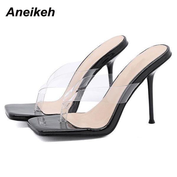 slippers aneikeh 2021 fashion pvc head peep toe shallow women summer shoe high heels flip flops outside solid concise 35-42, Black
slippers aneikeh 2021 fashion pvc head peep toe shallow women summer shoe high heels flip flops outside solid concise 35-42, Black