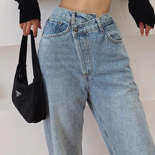women's jeans irregular high waisted mom for women straight street full length denim pants clothes 2021 fashion spliced, Blue
women's jeans irregular high waisted mom for women straight street full length denim pants clothes 2021 fashion spliced, Blue