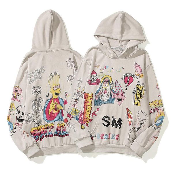 men's hoodies & sweatshirts 21 tide brand men and women hip-hop trend hoodie couple loose cartoon printing fashion terry sweater, Black
men's hoodies & sweatshirts 21 tide brand men and women hip-hop trend hoodie couple loose cartoon printing fashion terry sweater, Black