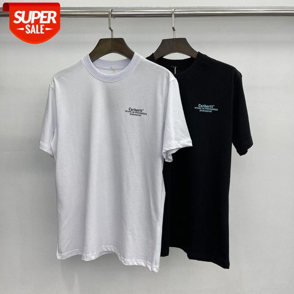 ha t short-sleeved casual youth cotton letter t-shirt #zm67, White;black