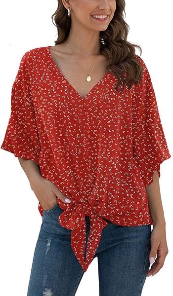 T-shirt T-shirt 2021 summer women's V-neck loose casual print top, White
T-shirt T-shirt 2021 summer women's V-neck loose casual print top, White