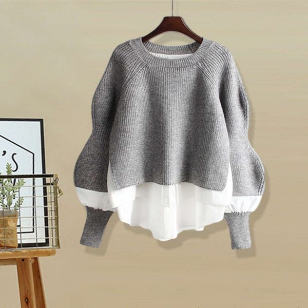 sweaters sweater women's pullover coat autumn winter t-shirt fake two korean fashion loose trend luxury ejdf, White;black
sweaters sweater women's pullover coat autumn winter t-shirt fake two korean fashion loose trend luxury ejdf, White;black